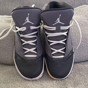 MELO Jordan Gray & White Basketball Shoes